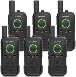 ChunHee Wireless Intercom System for Elderly/Kids, Home Intercom System Room to Room Communication, 1.5 Miles Long Range 16 Channel Intercom System for Home/Office/Camping/Hiking/Vacation 6 Pcs