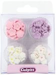 Culpitt Sugar Cake Decorations Assorted Mini Flowers (Pack of 1, Total 100 Decorations)