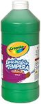 Crayola Washable Tempera Paint For Kids, Green Paint, Classroom Supplies, Non Toxic, 32 Oz Squeeze Bottle