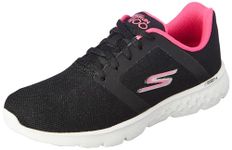 Skechers Womens Go Run 400 Black/Pink Running Shoe - 7 UK (10 US) (896167ID-BKPK)