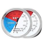 3 inch BBQ Thermometer Gauge 2 Pcs 