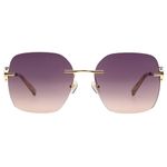Tommy Hilfiger Square 100% UV Protection Smoke Gradient Sunglasses For Women - TH 2650 C6 S