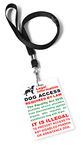 Assistance Service Guide Dog Law Disability Awareness Information Card & Lanyard (Keyring Card)