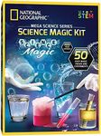 NATIONAL GEOGRAPHIC Science Magic Set – Science Kit for Kids with 50 Unique Experiments and Magic Tricks, Chemistry Set and STEM Toy, A Great Gift for Boys and Girls