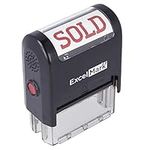 Sold Self Inking Rubber Stamp - Red