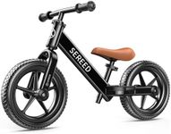 SEREED Toddler Balance Bike 2 Year Old, No Pedal Kids Bike Toys for 2-5 Years Old, Kids Bicycle with Tool-Free Adjustable Seat and Handlebar, Gift for 2-3 Boys Girls (Black)