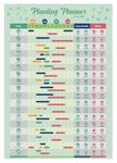 Gardening Vegetable Growing Planner Poster UK | Laminated garden Calendar Planner | Gantt Chart for Allotment Crops | Allotment gifts | Gardening gifts | Allotment Accessories | Garden planner