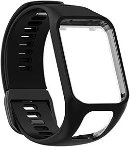 Bracelet de montre pour TomTom Golfer 2/Runner 2/Runner 3, bracelet de rechange pour montre connectée TomTom Spark/Adventurer pour homme et femme, Silicone, Pas de gemme