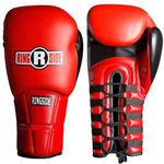 Ringside IMF Pro Fight Gloves, Red, 12-Ounce