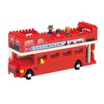 BANDAI Nanoblock London Tour Bus Model | Nanoblocks Building Blocks Puzzles For Adults And Kids | Build Your Own Plastic Model Kits With Mini Bricks Make Great Gifts For Teens And Adults Age 12+