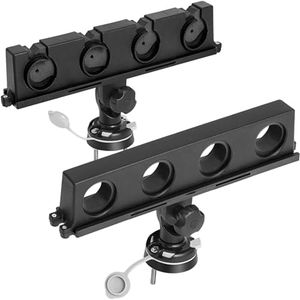 FEIMIRE Rod Rack for Boat/Crappie Rod Holder/Crappie Rod Transport Rack/Boat Rod Storage System/(Installed on Deck)