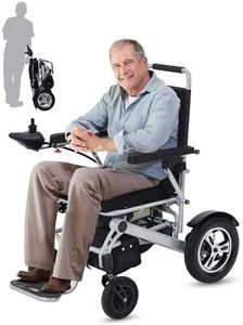 Electric Wheelchair for Adults, 30 Miles Long Travel Range with 2 PCs 12Ah 24V Battery,Ultra Lightweight & Foldable, 330 LB Large Capacity, All Terrain Electric Mobility Chair & Airline Approved