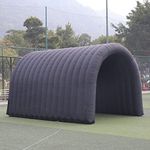 SAYOK 16.7FT Inflatable Tunnel Sport Tunnel Entrance Inflatable Football Tunnel Tent Inflatable Entryway with Blower for Event Advertise Business Exhibition Promotion(Black, 16.7ft x 9.84ft x 9.19ft)