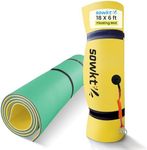 SOWKT Lily Pad Floating Mat (18 x 6 ft) - Premium Floating Water Mat for The Lake and Boating - Giant Floating Water Pad for Lakes | Lilly Pad Floating Water Dock, Green/Black/Yellow