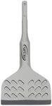 Regiis Tech SDS Plus Floor Scraper 4 in. x 11 in. Wide Angled Flooring Adhesives Remover, Cranked Thinset Removal Chisel Tool