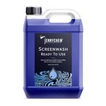 Jennychem Ready Mixed Screenwash Windscreen Fluid 5L. All Seasons with -6°C Antifreeze Windscreen Wash Protection. Screenwash Ready To Use Car Windscreen Wash with Streak Free Finish 5L