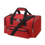 YoKelly Small Duffel Bag 17 inch Carry On Weekender Bag for Travel Gym Sport - Red