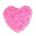 Naler 2000pcs Fake Rose Petals Artificial Flower Petals Bulk Flower Table Scatter for Valentines Halloween Wedding Party Decor, Pink