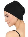 Deresina Headwear Sleep Cap for Hair Loss (Black)