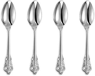 KEAWELL Luxury 6.3" Teaspoons, 18/10 Stainless Steel, Gorgeous Small Spoons, Stirring, Mixing, Sugar, Cake, Dessert Spoons, Mini Antipasto spoons