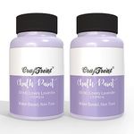 CrafTreat Lovely Lavender - Chalk Paint for Wood Furniture, Wall, Home Decor, Glass, DIY Craft - Matte Acrylic Multi Surface Paint - 60ml Each | Pack of 2