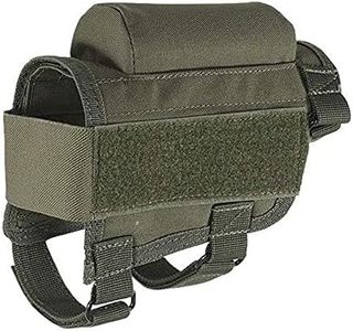 binboll Cartridge Holder Outdoor Multifunctional Tactical Bullet Bag Cheek Rest with Carrier Fits Most Shotguns (Green)