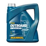 MANNOL 7208 Outboard Universal API TC NMMA TC-W2 for modern 2-stroke 2T engine oil Imported from Germany (4 L)