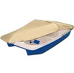 210D Pedal Boat Cover, Pedal Boat Cover Waterproof Tarpaulin Oxford Cloth Sun Dolphin Pedal Boat Cover for All Weather Outdoors Protection,Beige,112.5in*78in