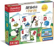 Clementoni - Sapientino Alphabet and Words, Educational Game 3 Years for Learning Letters, Language Development - Materials 100% Recycled Play for Future-Made in Italy, Multi-Coloured, 16366