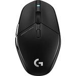 Logitech G303 Shroud Edition Wireless Gaming Mouse - LIGHTSPEED Wireless - HERO 25K - 25,600 DPI - 75 grams - 5-buttons – PC - Black