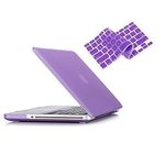 Ruban® - Pro 15-inch 2 in 1 Soft-Touch Hard Case Cover and Keyboard Cover for Macbook Pro 15.4" Models: A1286 - PURPLE