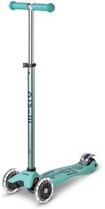 Maxi Micro Deluxe Eco LED Kids 3-Wheel Scooter (Mint)