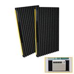 LBG Products Window Air Conditioner Foam Insulation Panels, AC Side Insulating Panel Kit, 2 Pack,Black, 17in High x 9in Wide x 7/8in Thick