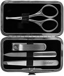 Kershaw Men's Stainless Steel Manicure Set, 4-Piece with Case (KMCURE), Regular