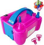 Electric Balloon Pump, Portable Dual Nozzle High Power (AC220-240V 600W) Balloon Inflator Blower Pump for Party, Wedding, Birthday, Activities and Festival Decoration