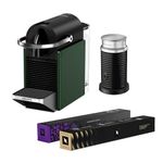 Nespresso Pixie Coffee Pod Machine Bundle by Krups, includes Milk Frother, Caramello Pods and Arpeggio Pods - XN3063G2