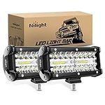 Nilight LED Pods 2Pcs 6.5 Inch 120W
