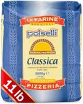 Classica, Tipo "00" Double Zero Flour Extra Fine, Neapolitan Italian Pizza, Bread, Pasta, and more, All Natural, Unbleached, Unbromated, No Additives, (5 kg) 11 lbs by Polselli
