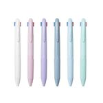 Fine Point Nursing Pens Color Changing Pens Retractable Ballpoint Pens,6Pcs 4-in-1 Colored Pens Fine Point Retractable Ballpoint Pen,Smooth Retractable Ink Pens,Multicolor Ballpoint Pen,0.5 mm