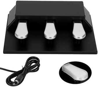 3 Pedal Unit 3 Pedal for Keyboard Compatible with Yamaha Keyboard P125 P225 P128 P121, Fc35 Electric Three Pedal Unit, Piano Sustain Pedal, Piano Keyboard 3 Foot Pedal, 3 Pedal Digital Piano