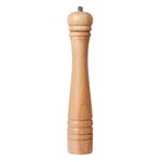 DeroTeno Pepper Mill, Pepper Grinder with Adjustable Ceramic Grinder, Rubber Wood, Height 30 cm