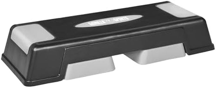 GORILLA SPORTS® Stepper Fitness - 3 Niveaux de Hauteur Réglable, Stable, Pieds Antidérapants, Peu Encombrant, Plastique, Charge Max 200 kg - Stepper d'Aérobic, Pilates, Materiel Sport Maison