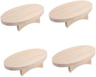 LIFKOME 4pcs Wooden Jewelry Stand D