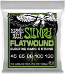 Ernieball Flatwound P02816 Regular Slinky 5-String Electric Bass Strings, 0.45-0.130