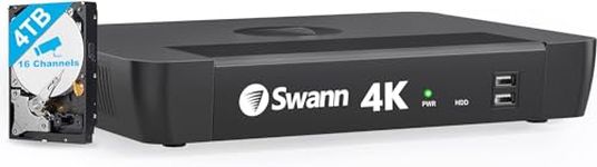 Swann 16 Channel 4K Ultra HD Network Video Recorder (Cameras Sold Separately) - SRNVR-168580T4