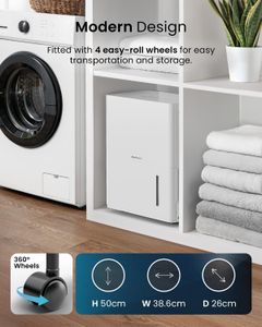 Pro Breeze 30L Smart Dehumidifier – Large Room Moisture Removal