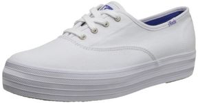 Keds Women's Triple Sneaker, White, 5 UK