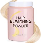 Bleach Powder for Hair，Hair Lightener-Up to 8 Levels of Lift，Quick Blue Hair Bleach Powder for All Hair Types.(500G/17.64oz)
