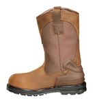 Carhartt Men's 11-Inch Waterproof Safety Toe Wellington, Bison Brown, 12 Wide