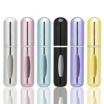 6 Pcs Mini Refillable Perfume Atomizer Bottles,5ml Travel Size Spray Bottles,Empty Perfume Refill Pump for Traveling and Outgoing